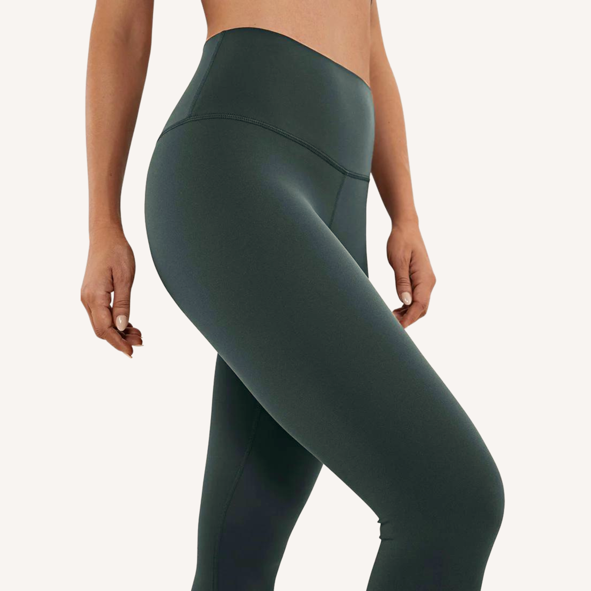 The Fleece lined Bamboo High Rise Leggings Pine Petite 25 XXS